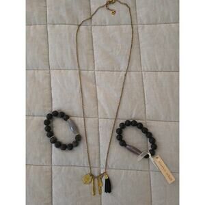 NwT marlyn schiff necklace & 2 bracelets